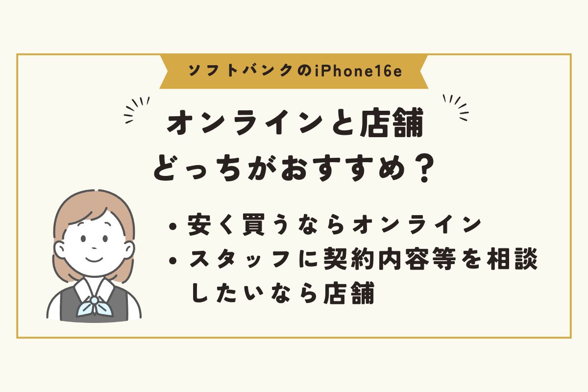 iPhone16e　ソフトバンク